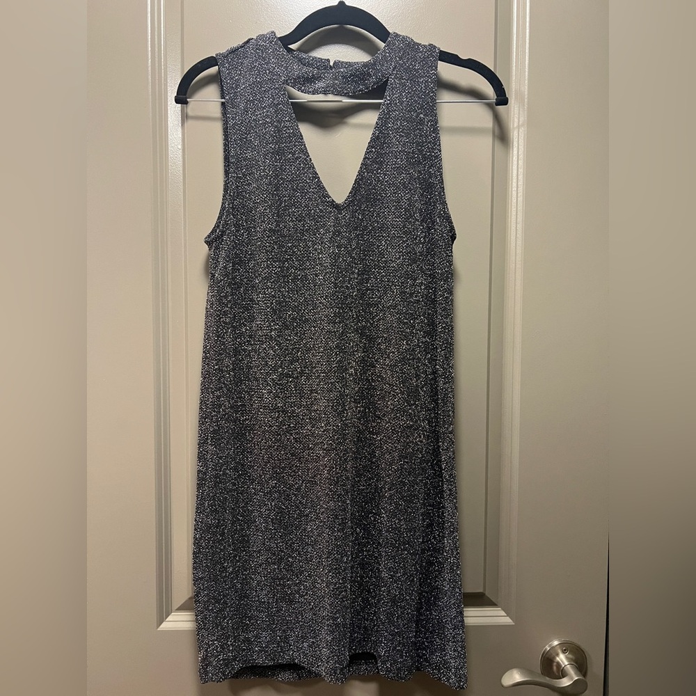 Pacsun Kendal & Kylie Black Sleeveless Glitter Keyhole
Mini Dress Small